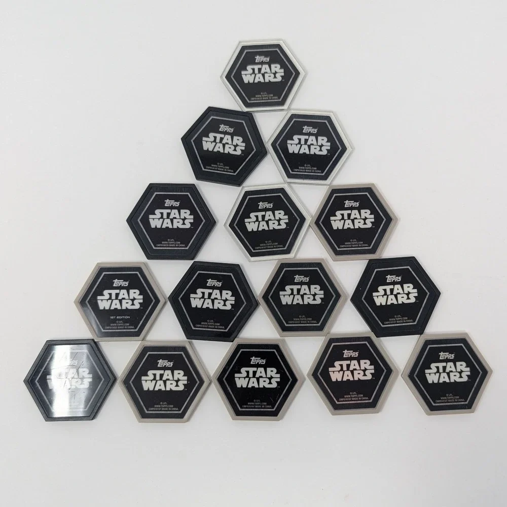 Topps Star Wars Galactic‎ Connexions Tiles Lot of 15 - Princess Leia R2-D2 Holo - Picture 10 of 16